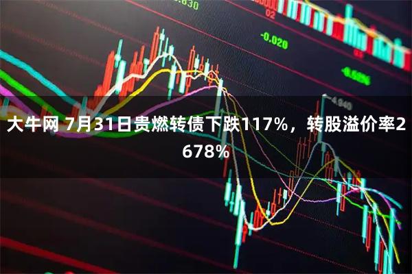 大牛网 7月31日贵燃转债下跌117%，转股溢价率2678%