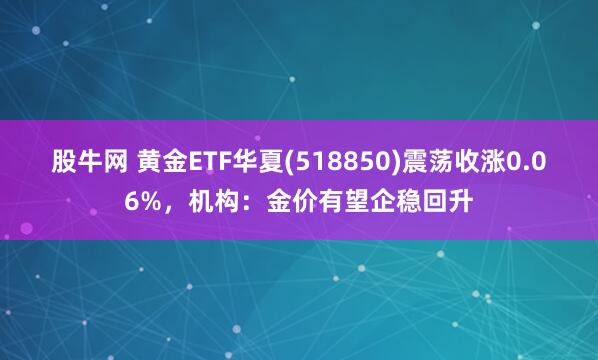 股牛网 黄金ETF华夏(518850)震荡收涨0.06%，机构：金价有望企稳回升